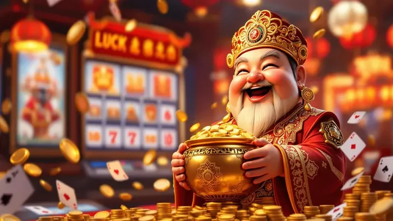 Reel slot dengan simbol khusus dan tampilan bonus