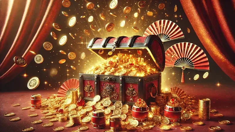 Tampilan visual permainan slot mobile dengan reel cerah